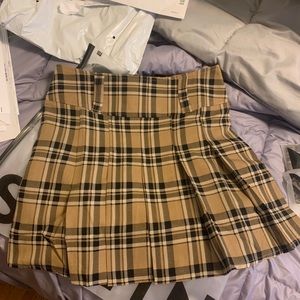 plaid she-in skirt